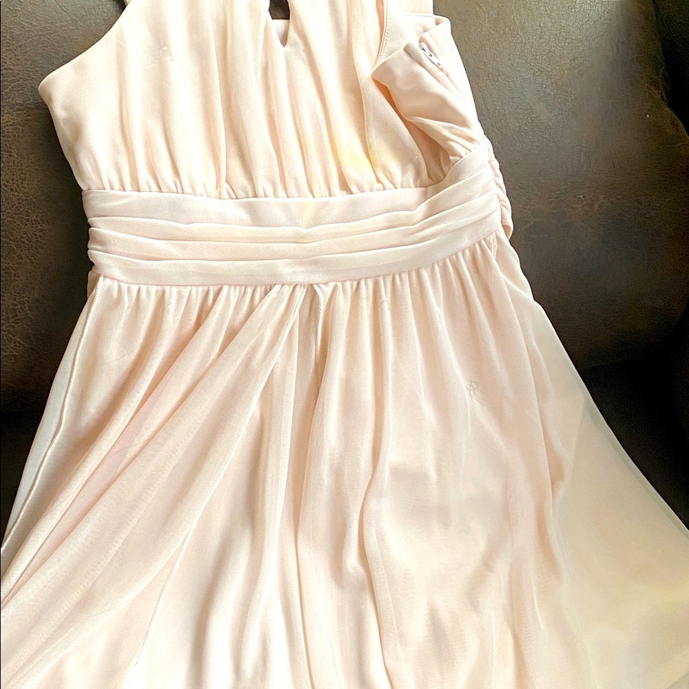 Girls light pink dress, size 10